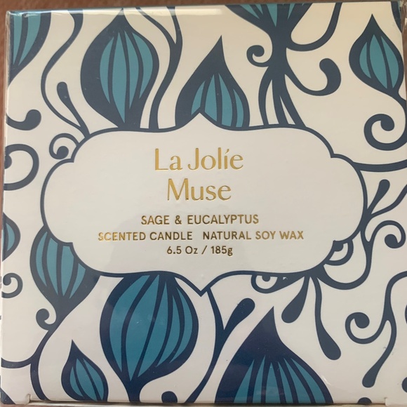 ♦️♦️SOY CANDLE LA Jolie Muse Sage and Eucalyptus Natural - Picture 1 of 2